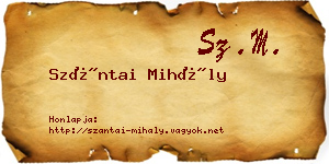 Szántai Mihály névjegykártya